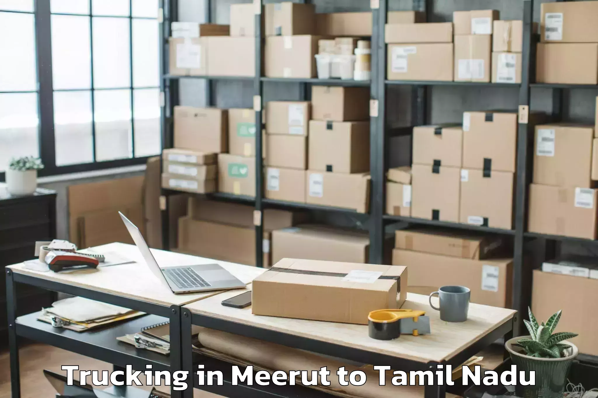 Reliable Meerut to Nambiyur Trucking